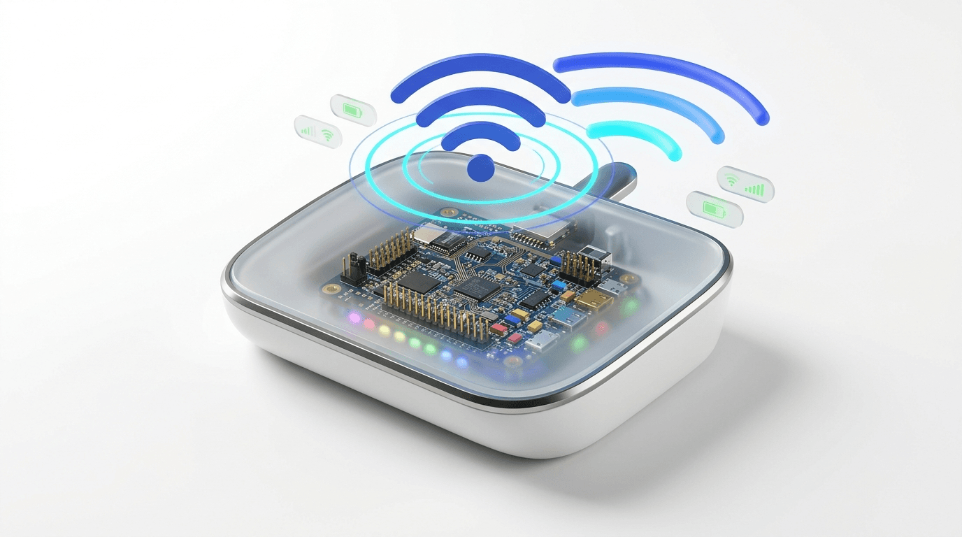 IoT Device Development 3D render illustration