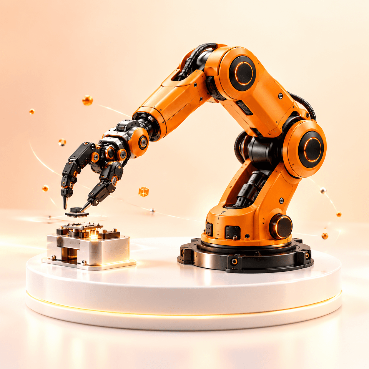 Robotics and IoT hardware 3D illustration