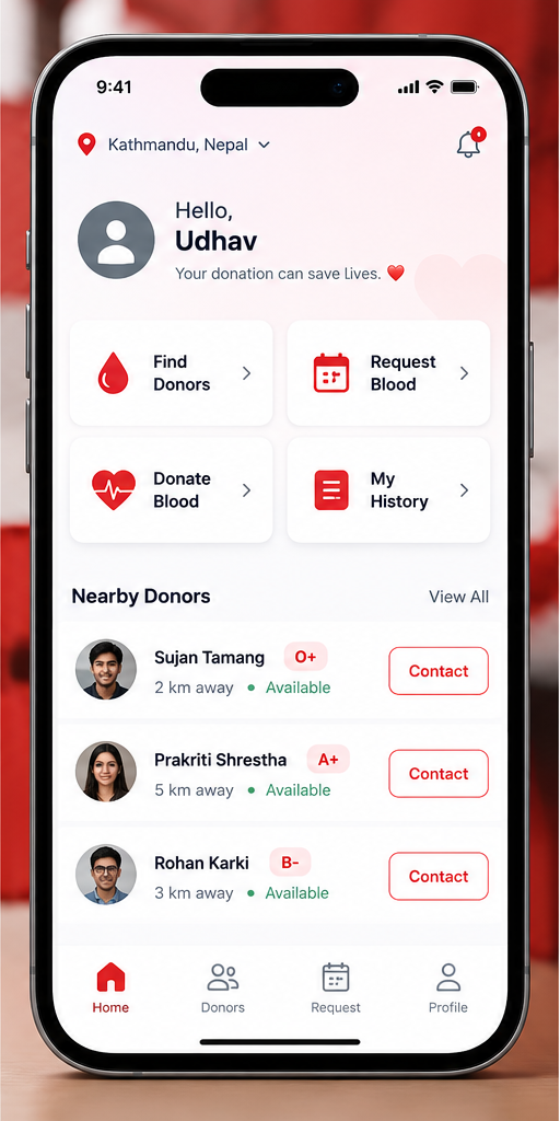 Blood Request Submission Form