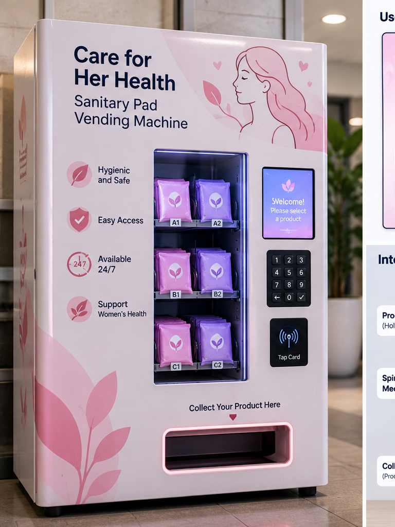 Sanitary Pad Dispenser Kiosk
